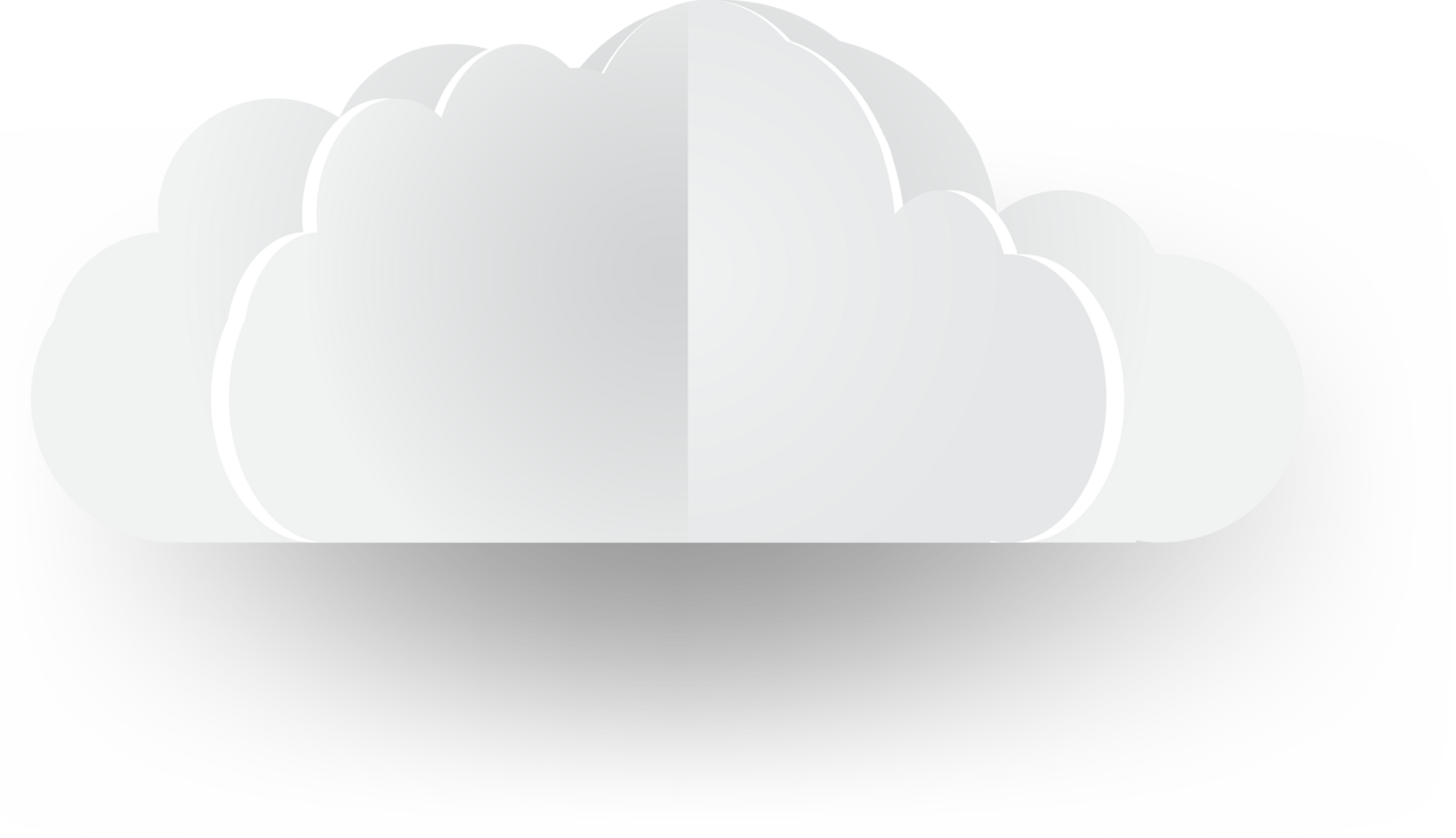 White cloud Crop-out Icon png