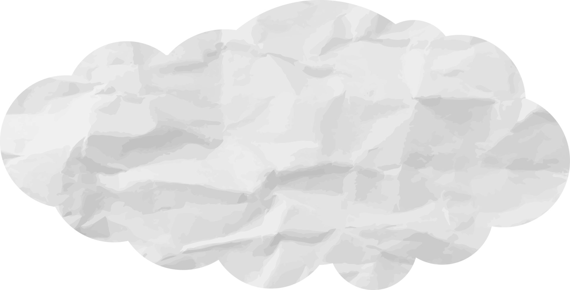 icône de recadrage de nuage texturé blanc png