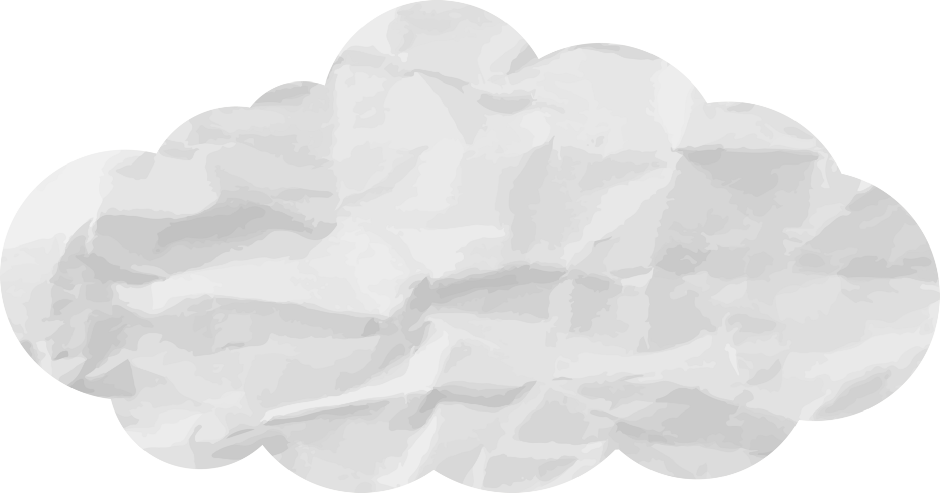 White textured cloud Crop-out Icon png