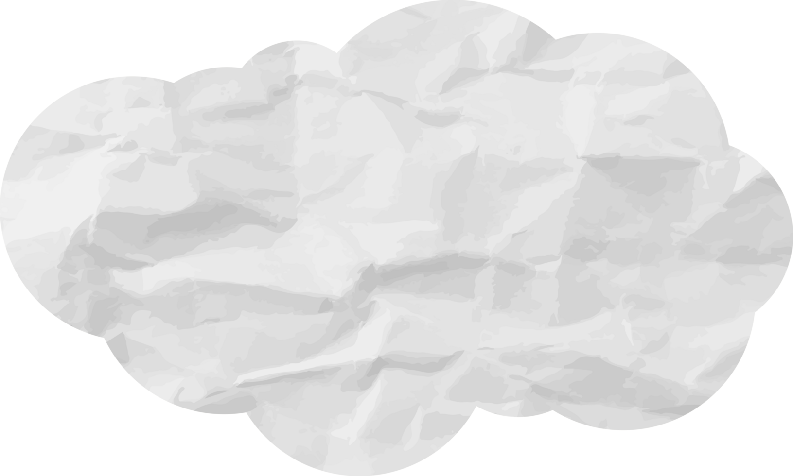 icône de recadrage de nuage texturé blanc png