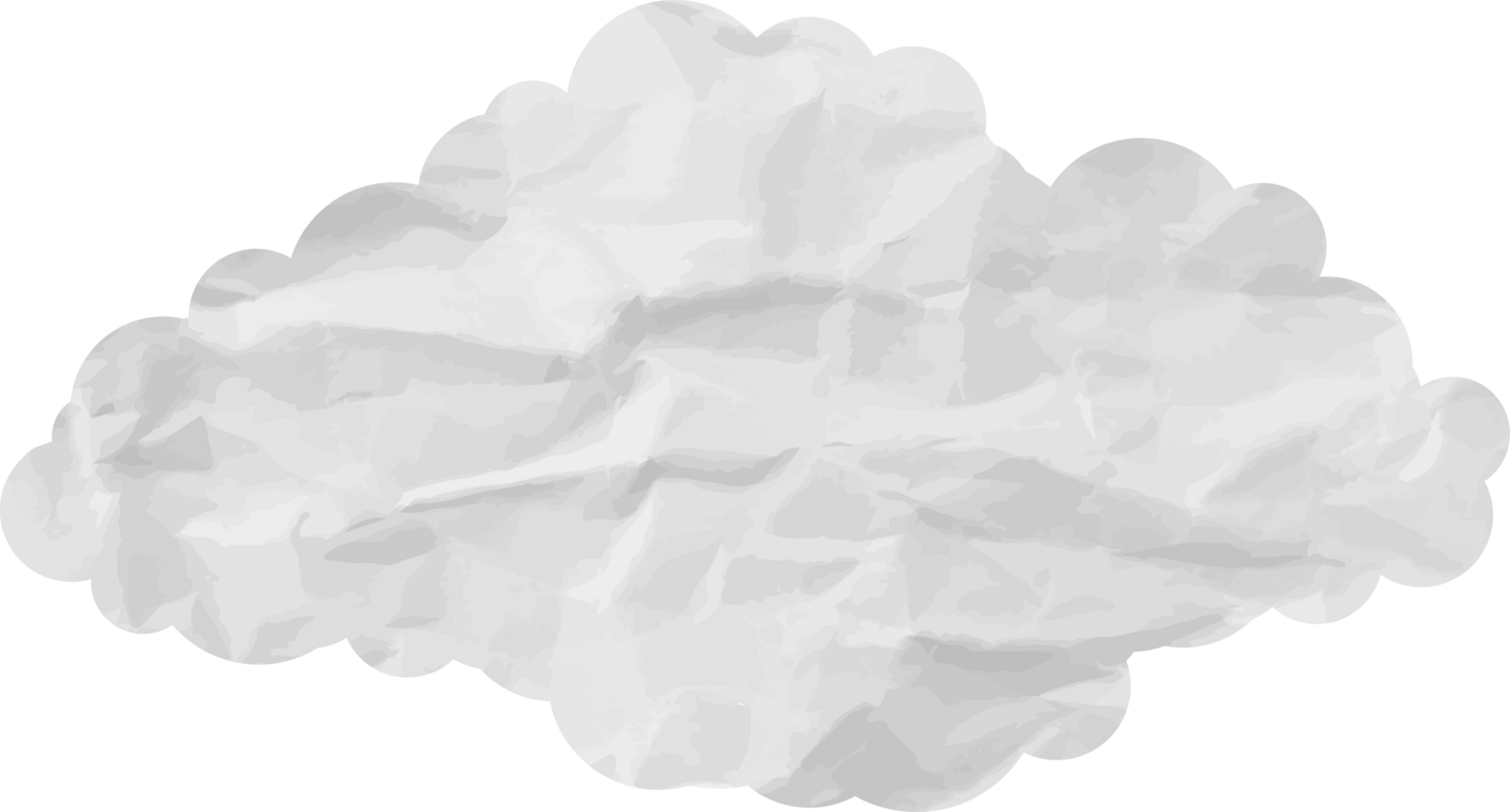 White textured cloud Crop-out Icon png