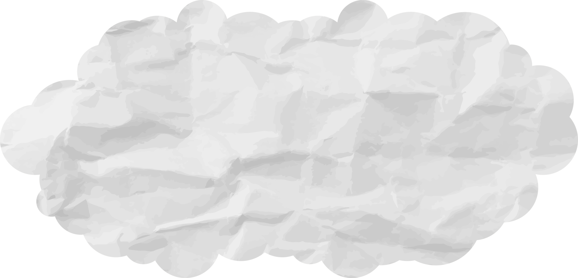 icono de recorte de nube con textura blanca png