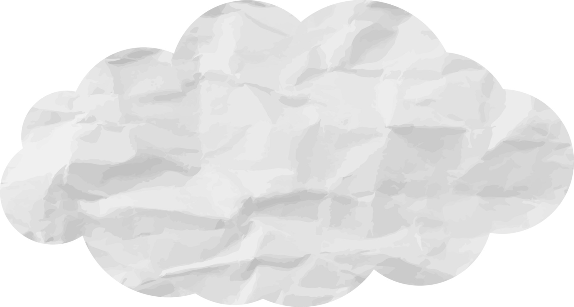icône de recadrage de nuage texturé blanc png