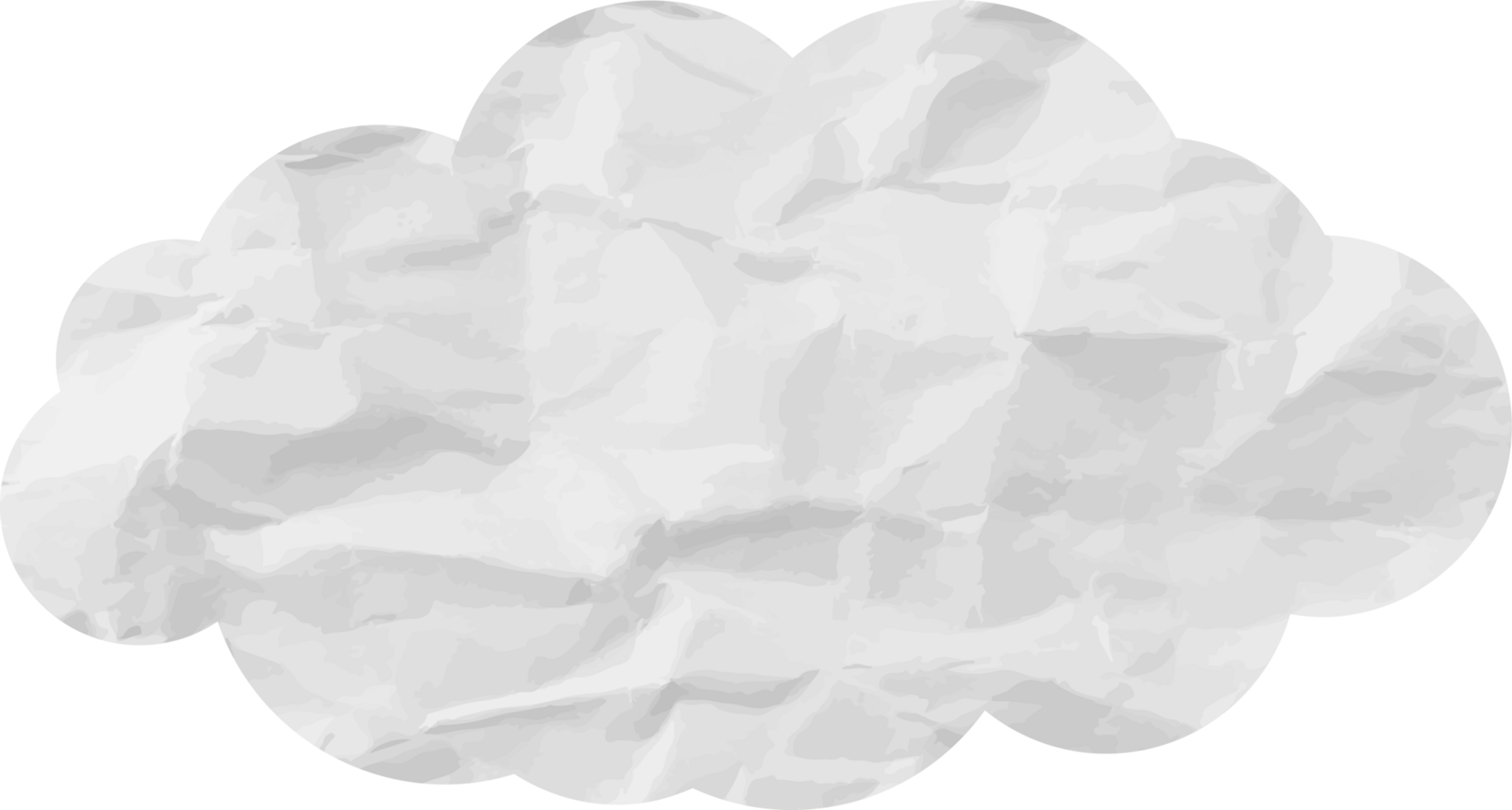 White textured cloud Crop-out Icon png