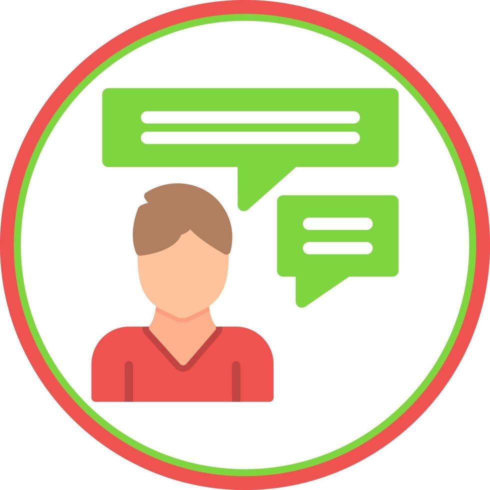 Inner Dialogue Vector Icon Design