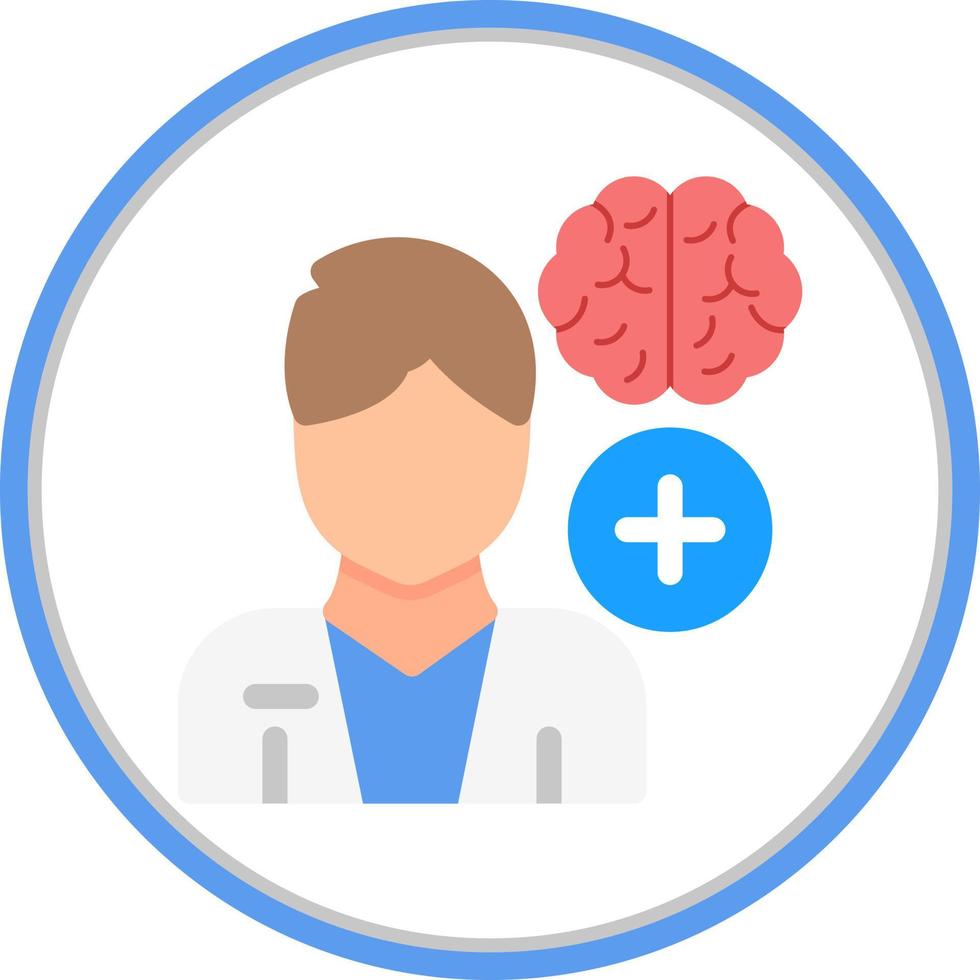 Psychiatrist Vector Icon Design