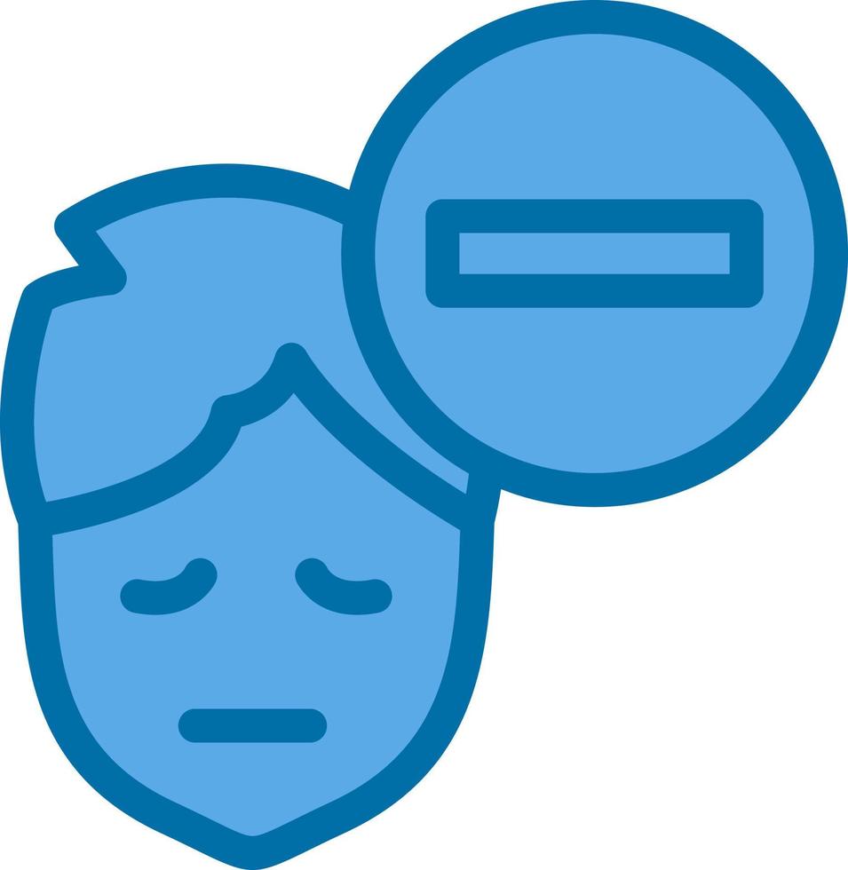 Negative Thinking Vector Icon Design