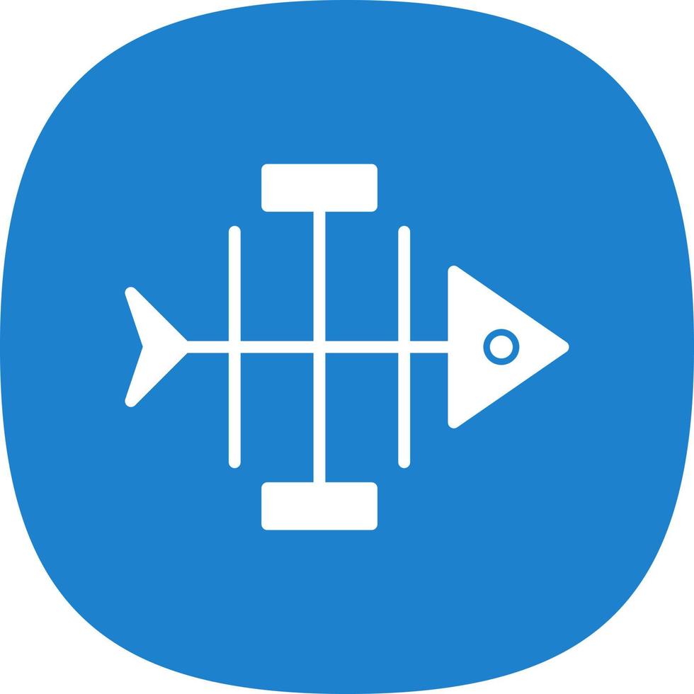 Fishbone Diagram Vector Icon Design