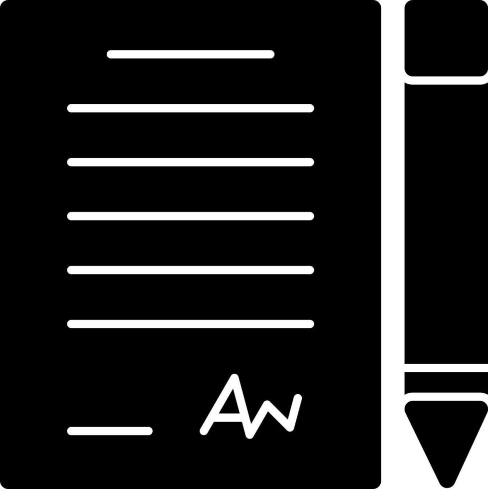 Contract Vector Icon Design