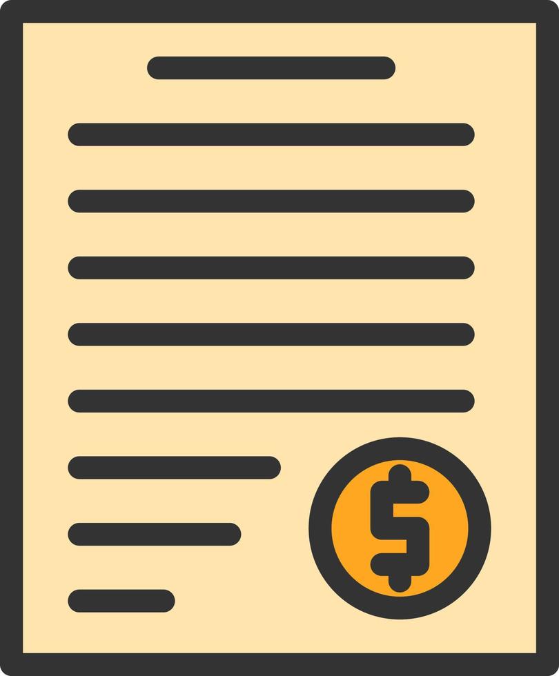 Invoice Vector Icon Design