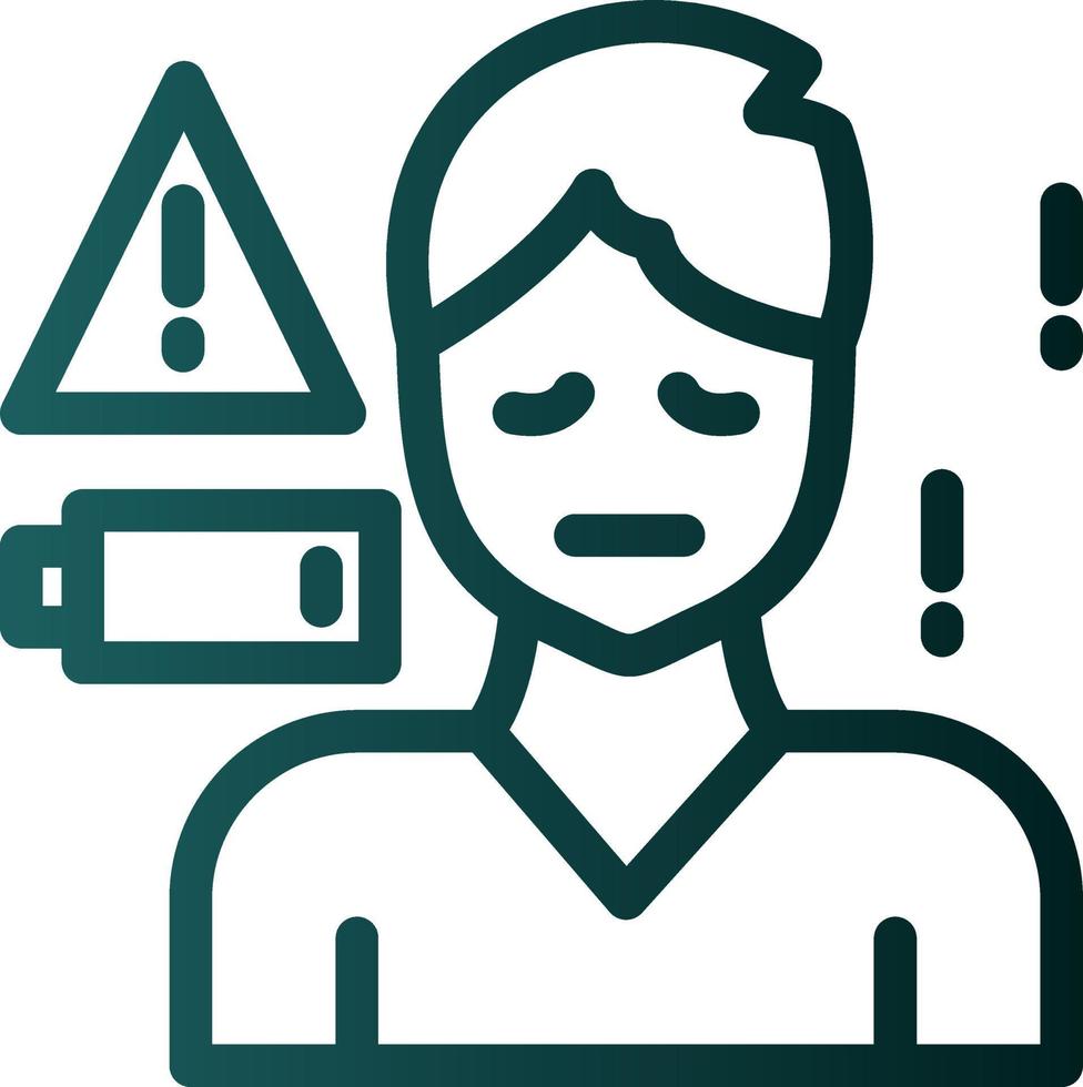 Burnout Vector Icon Design