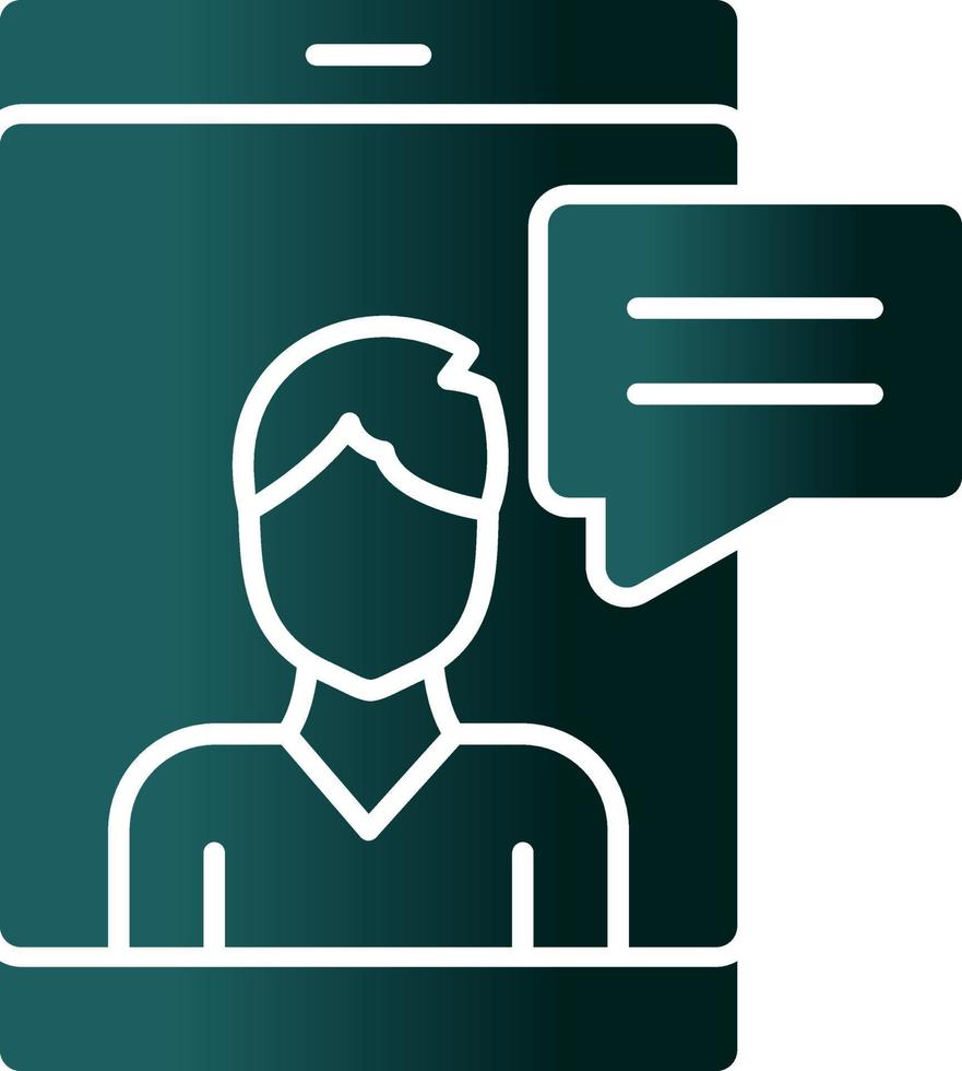 Online Counseling Vector Icon Design