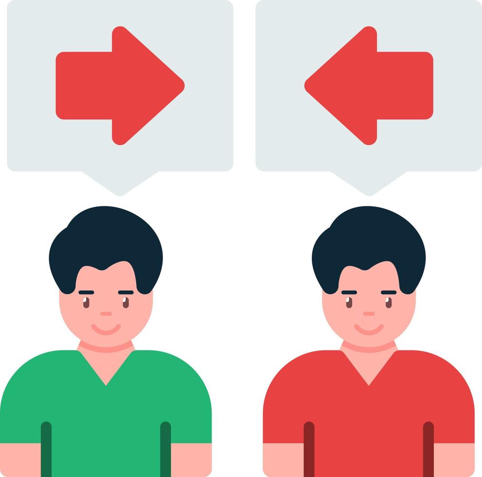 Conflict Of Interest Vector Icon Design