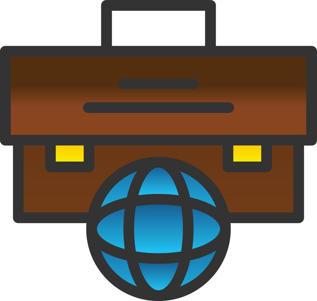 diseño de icono de vector de viaje de negocios