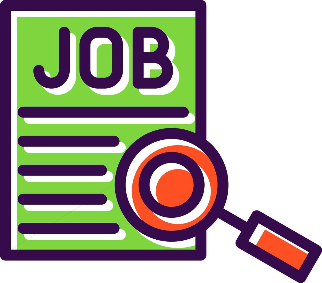Job Searching Vector Icon Design