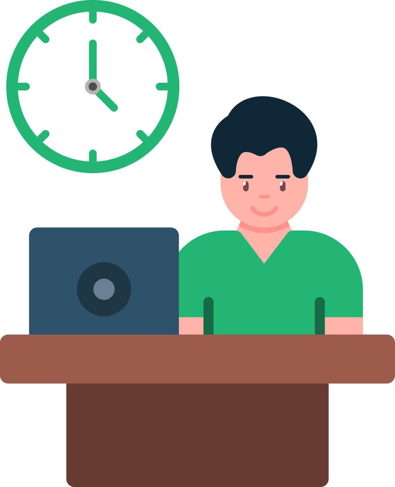 Office Life Vector Icon Design