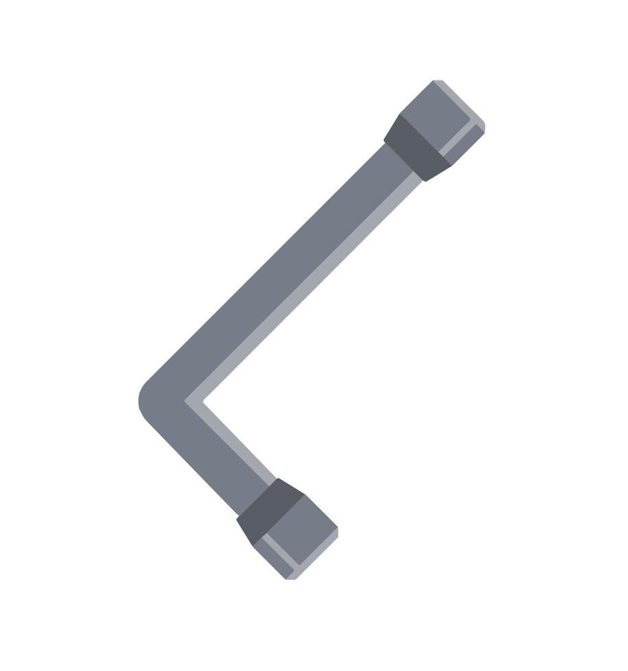 Socket wrench. Tool for car repair. Unscrewing parts. vector