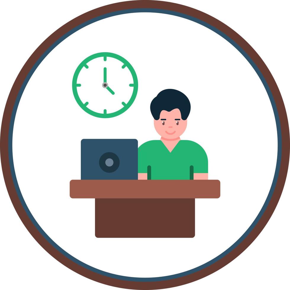 Office Life Vector Icon Design