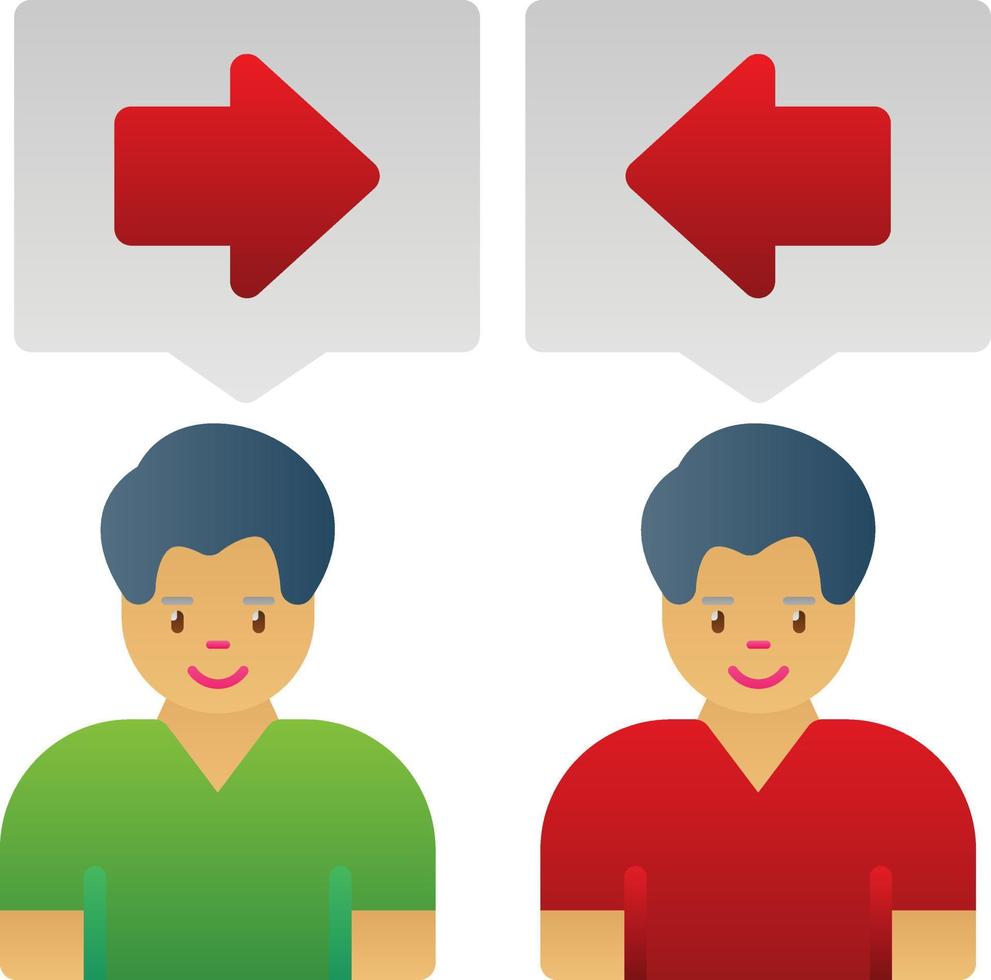 Conflict Of Interest Vector Icon Design