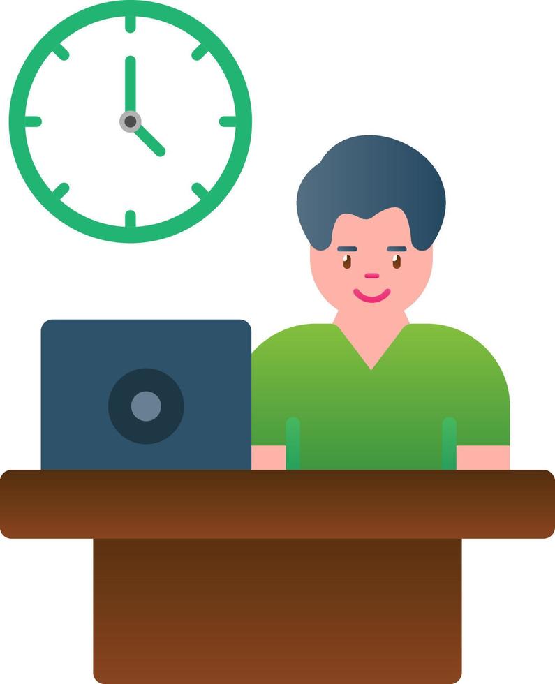 Office Life Vector Icon Design