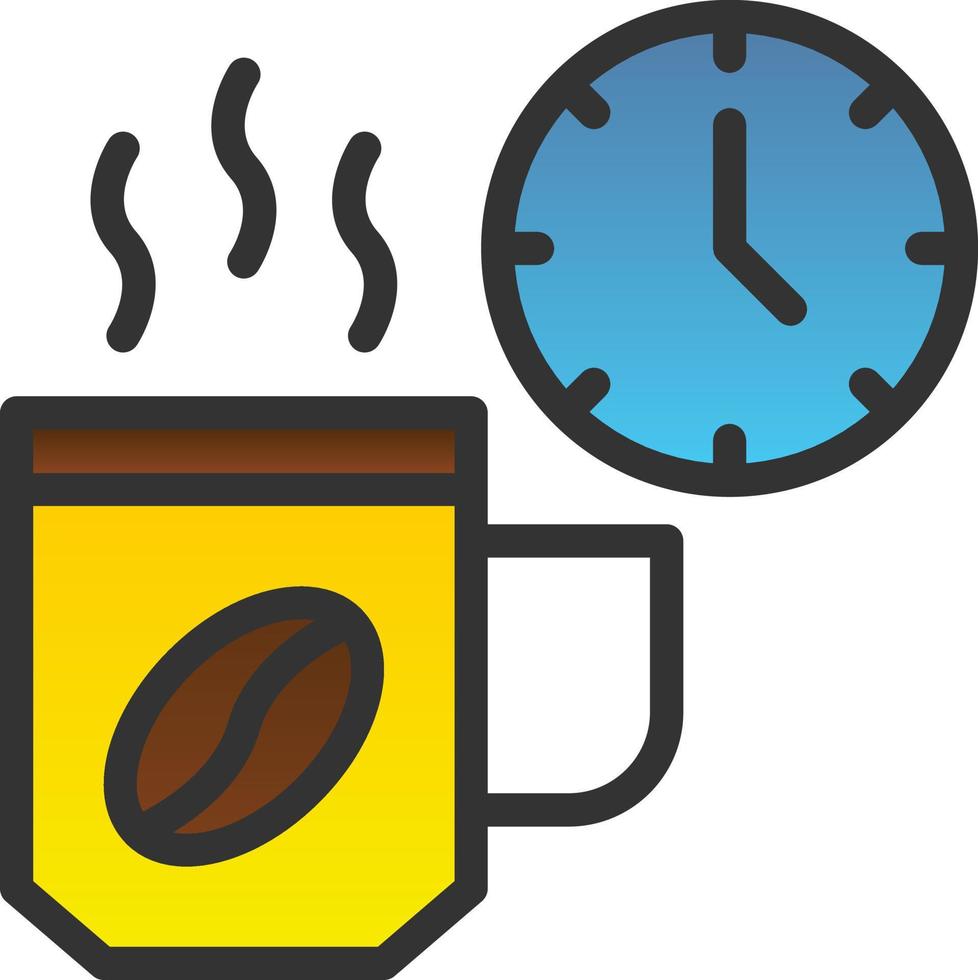 Coffee Break Vector Icon Design