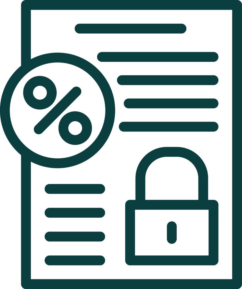 Fixed Interest Vector Icon Design