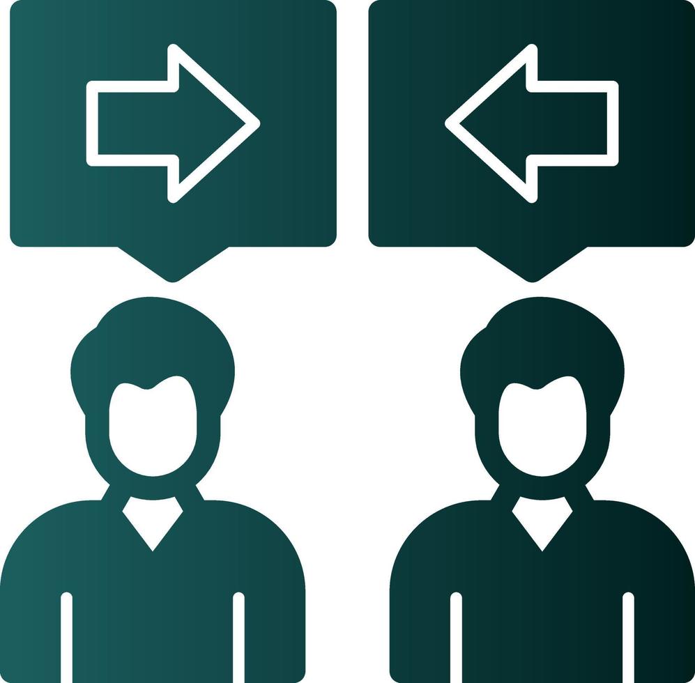 Conflict Of Interest Vector Icon Design