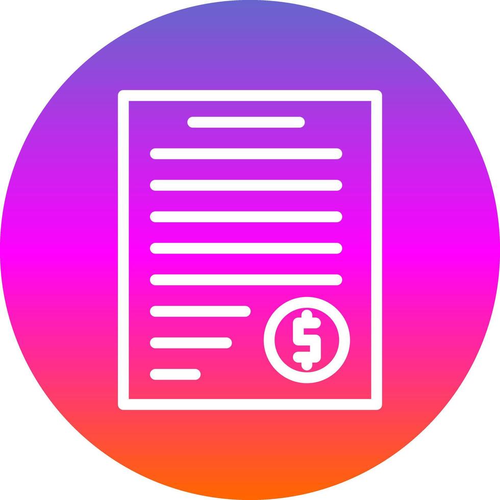 Invoice Vector Icon Design