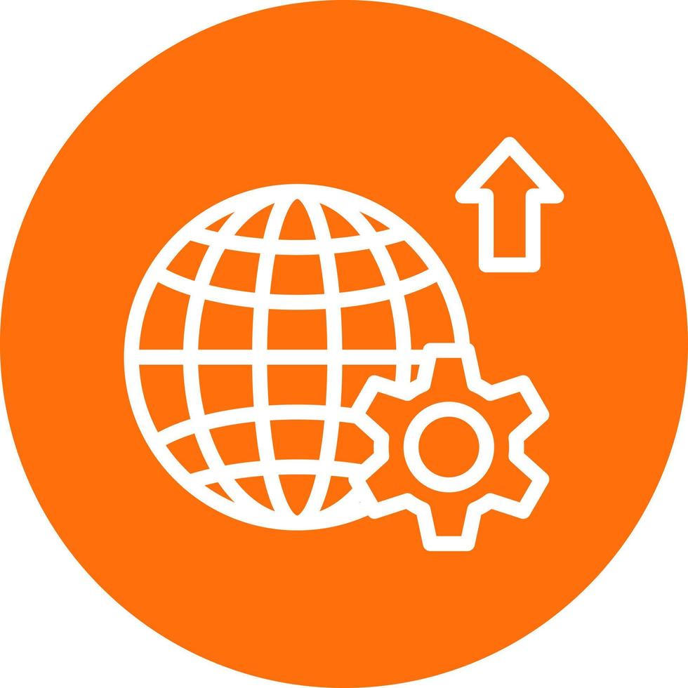 Global Progress Vector Icon Design