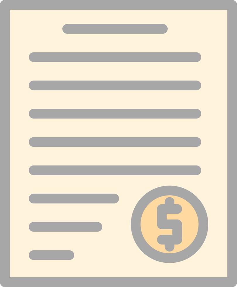 Invoice Vector Icon Design
