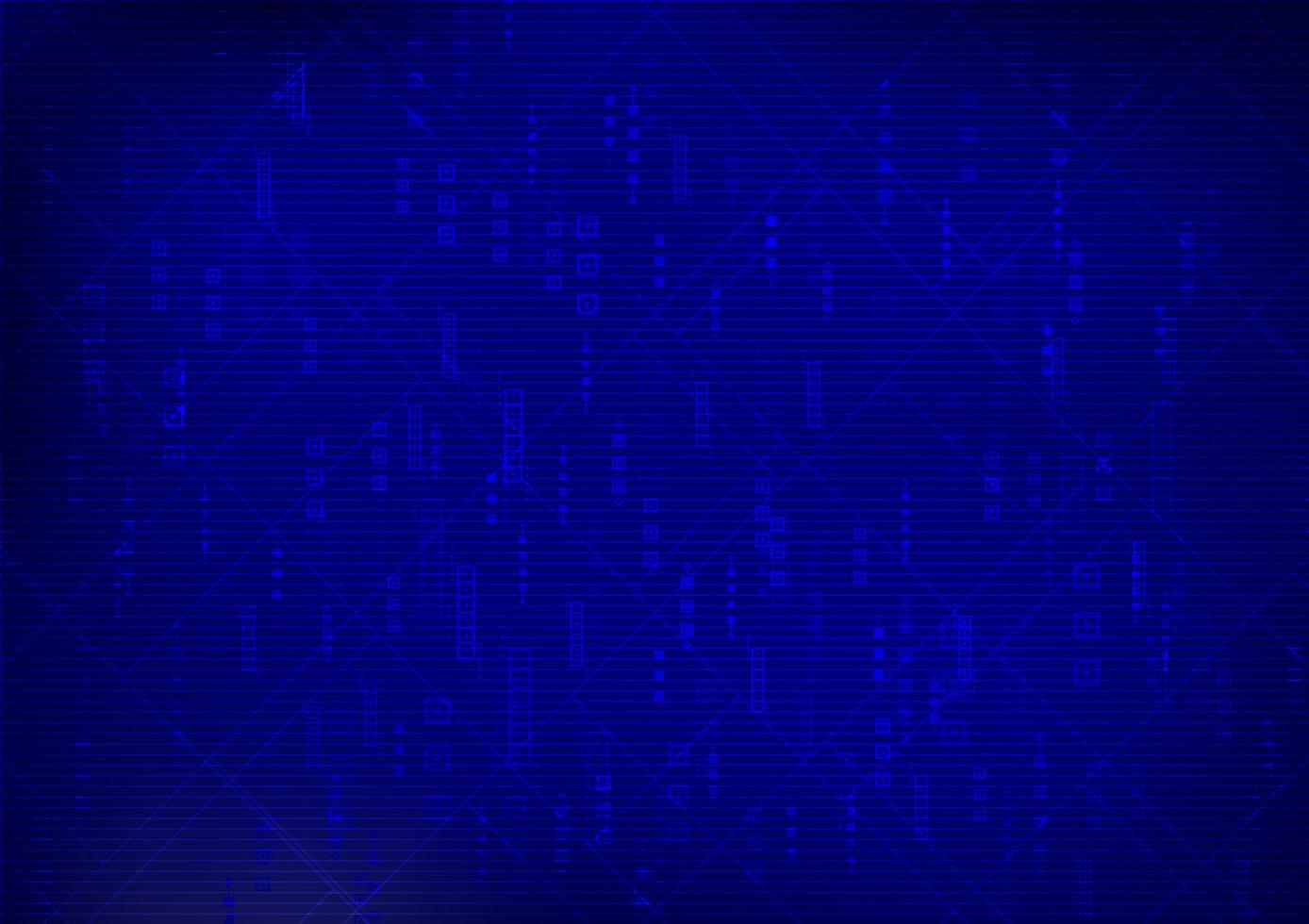 Abstract modern line background. blue neon light digital technology. vector art illustration