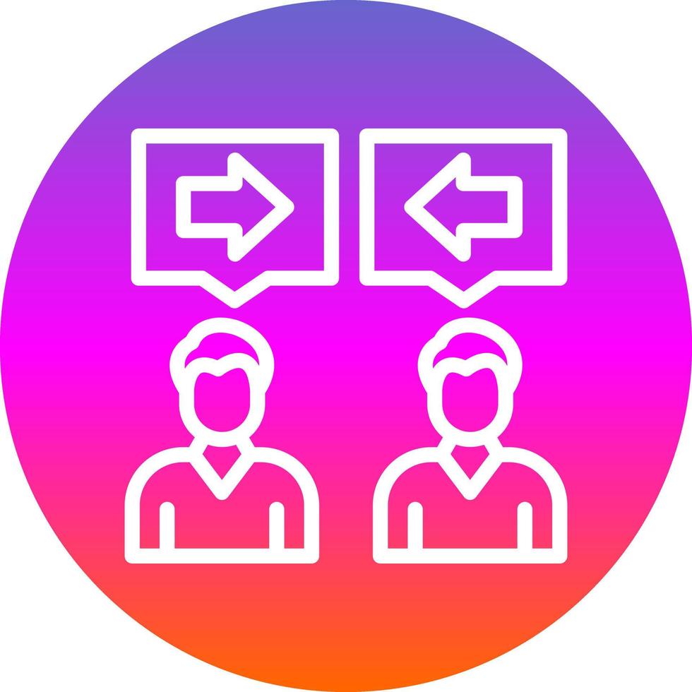 Conflict Of Interest Vector Icon Design