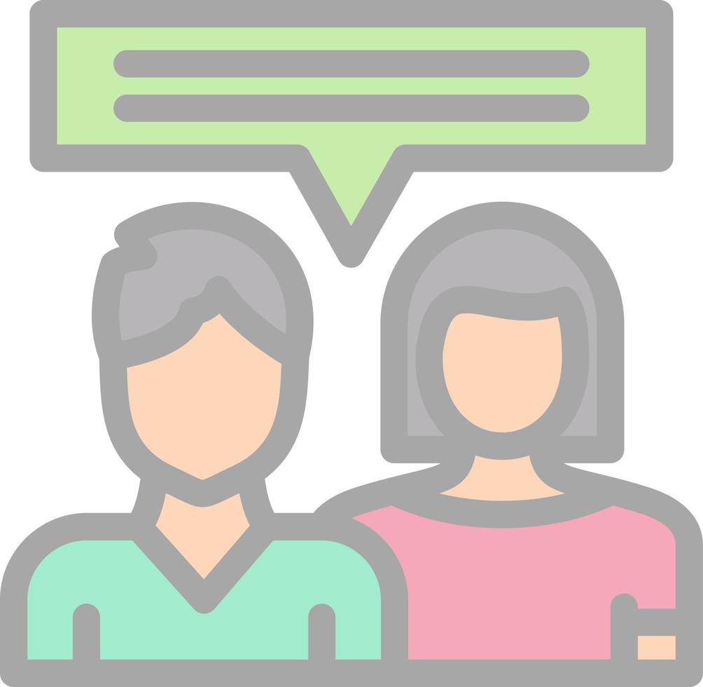 Couple Counseling Vector Icon Design