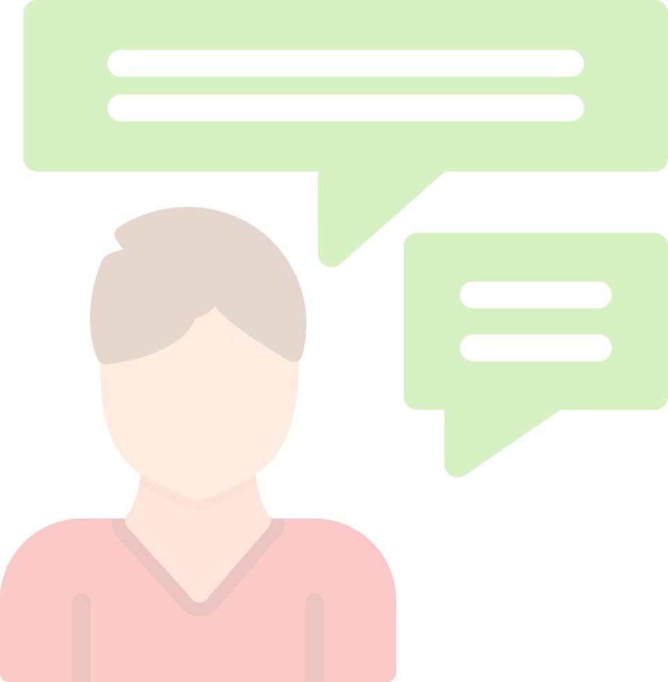 Inner Dialogue Vector Icon Design