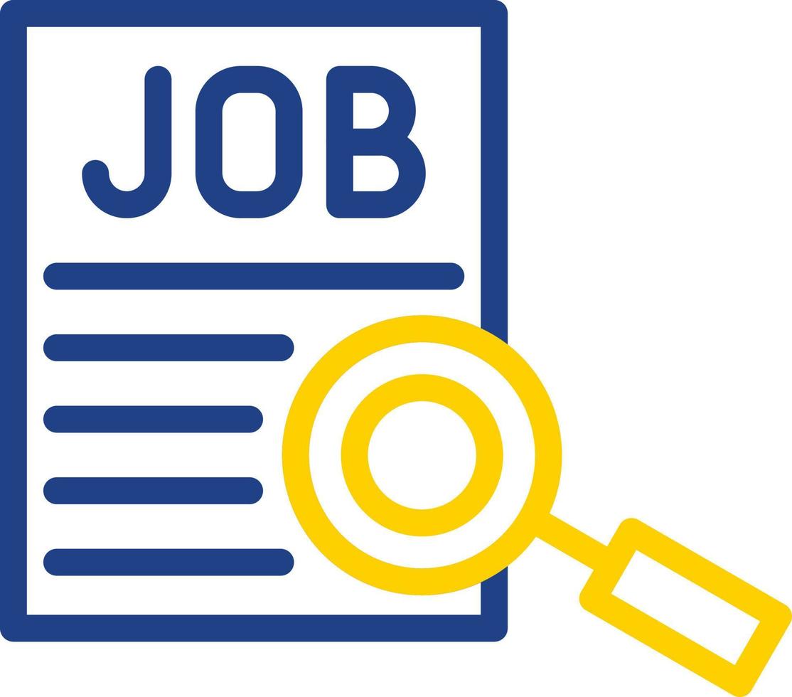 Job Searching Vector Icon Design