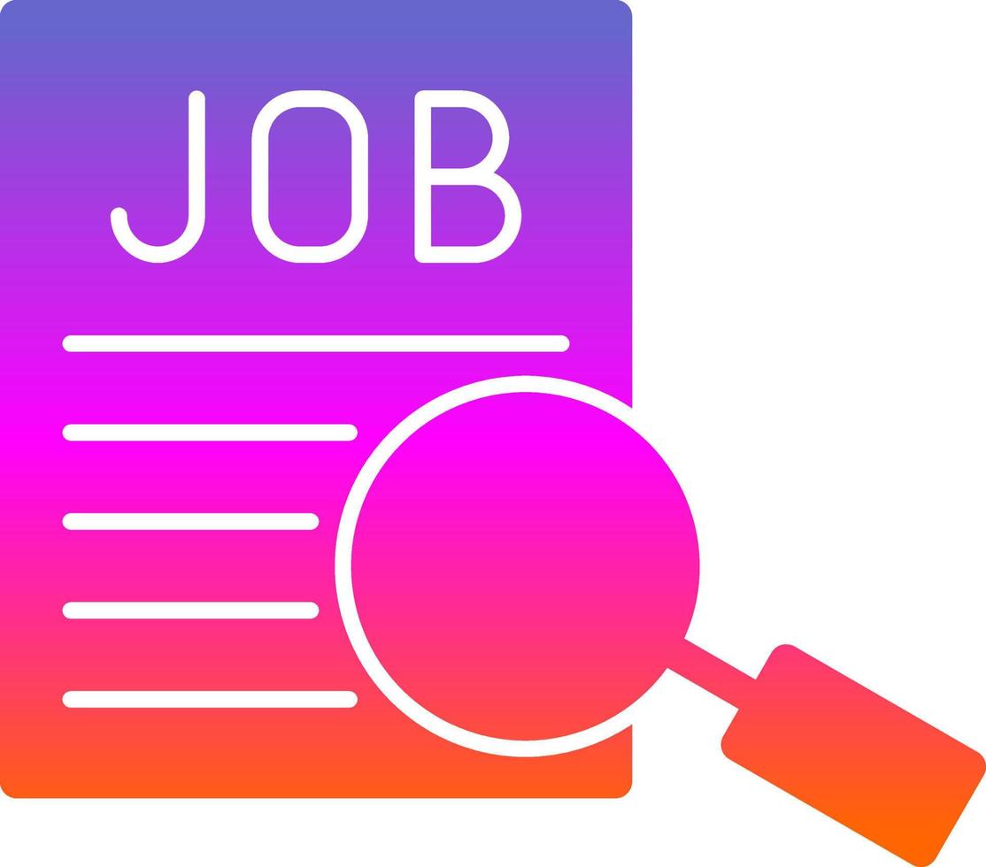 Job Searching Vector Icon Design