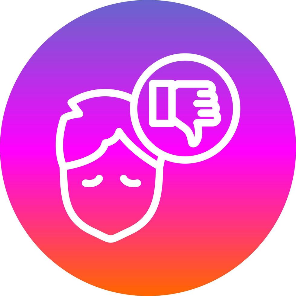 Pessimistic Vector Icon Design