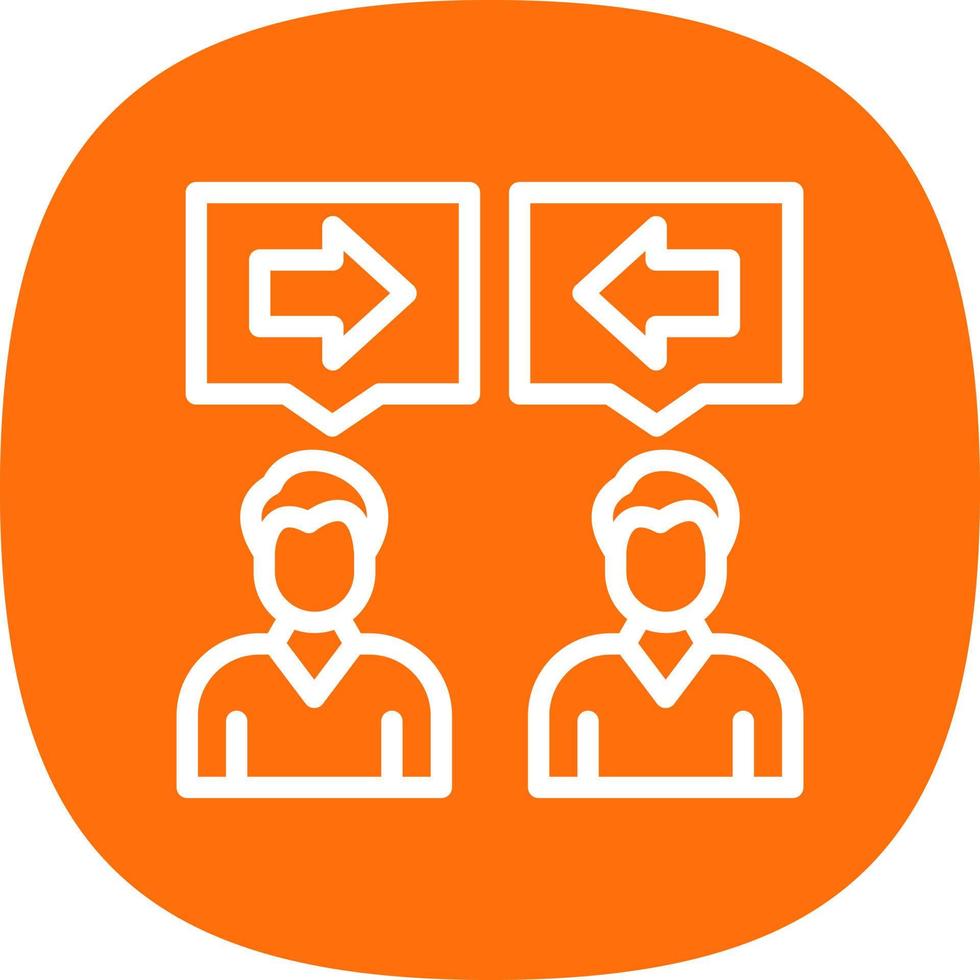 Conflict Of Interest Vector Icon Design