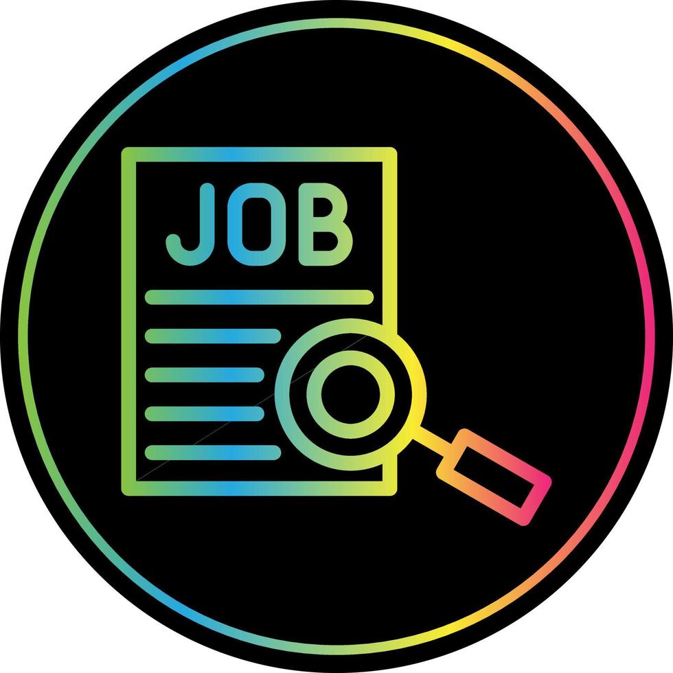 Job Searching Vector Icon Design