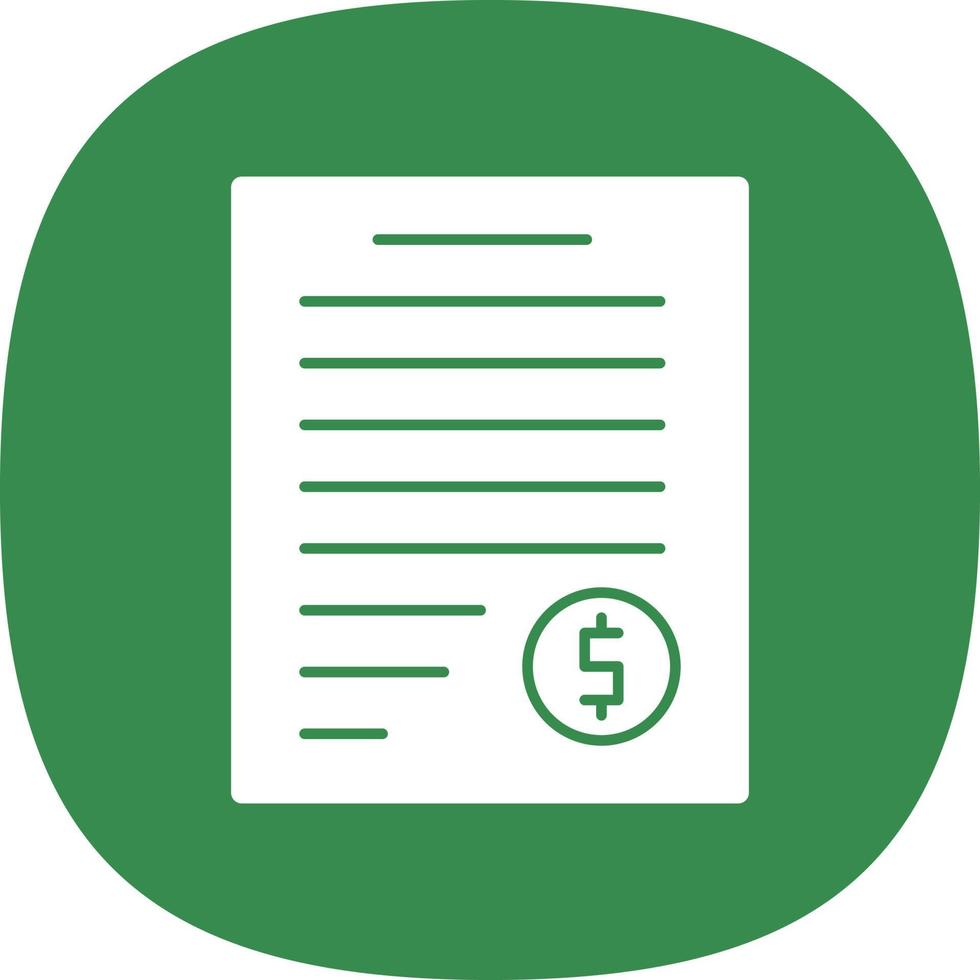 Invoice Vector Icon Design