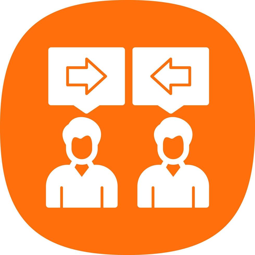 Conflict Of Interest Vector Icon Design