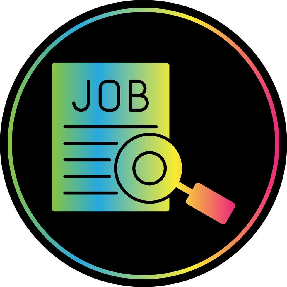Job Searching Vector Icon Design