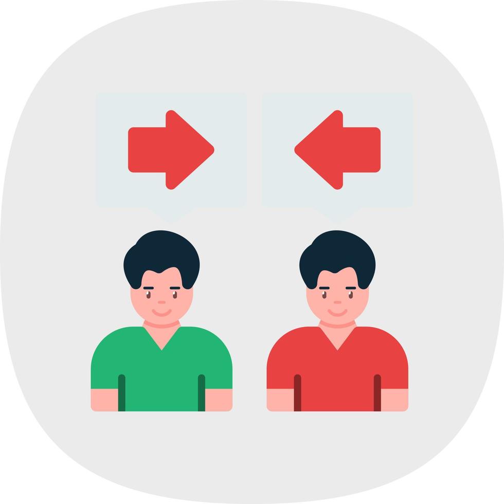 Conflict Of Interest Vector Icon Design
