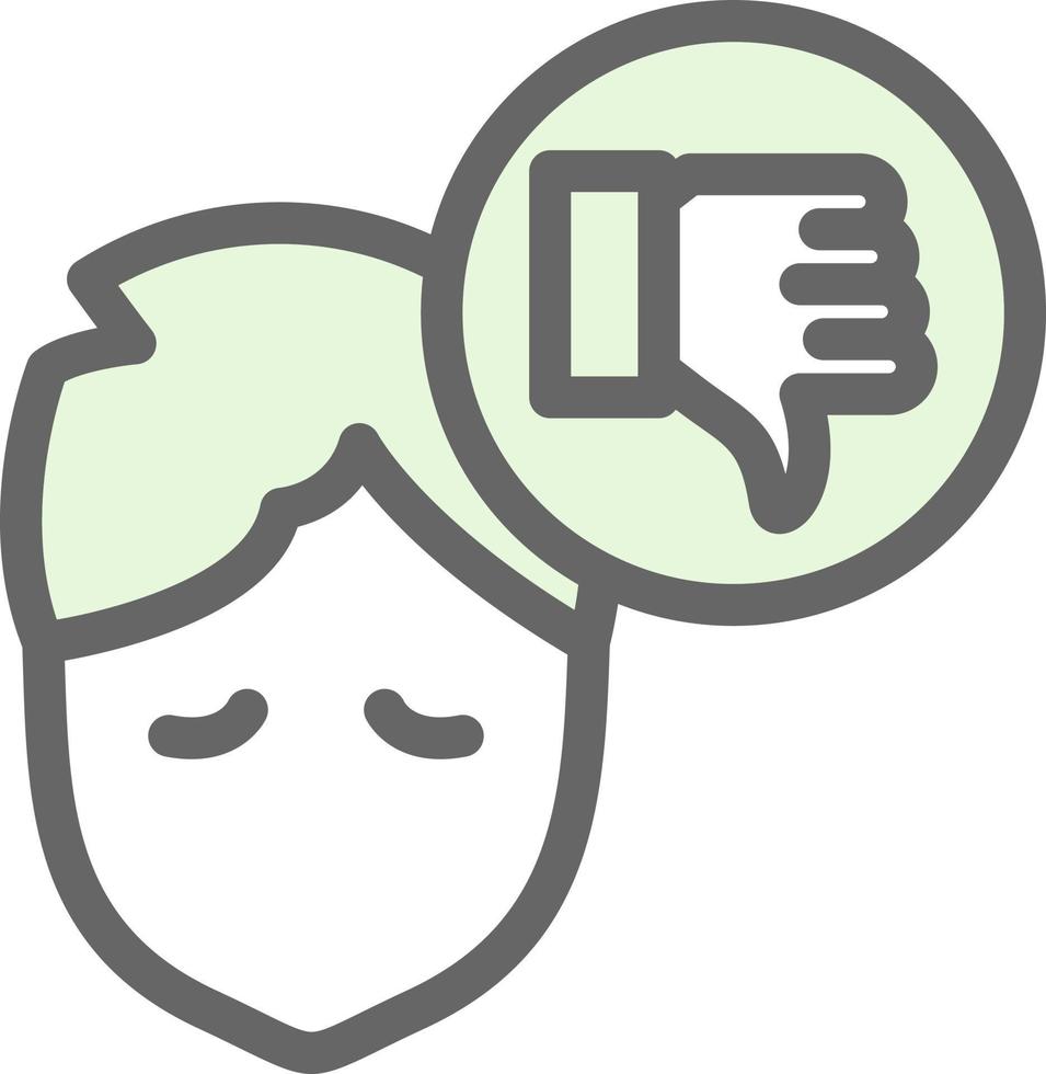 Pessimistic Vector Icon Design