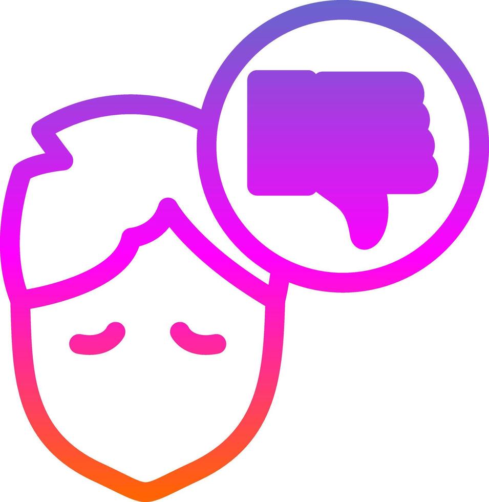 Pessimistic Vector Icon Design