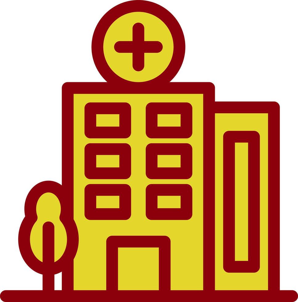 diseño de icono de vector de hospital