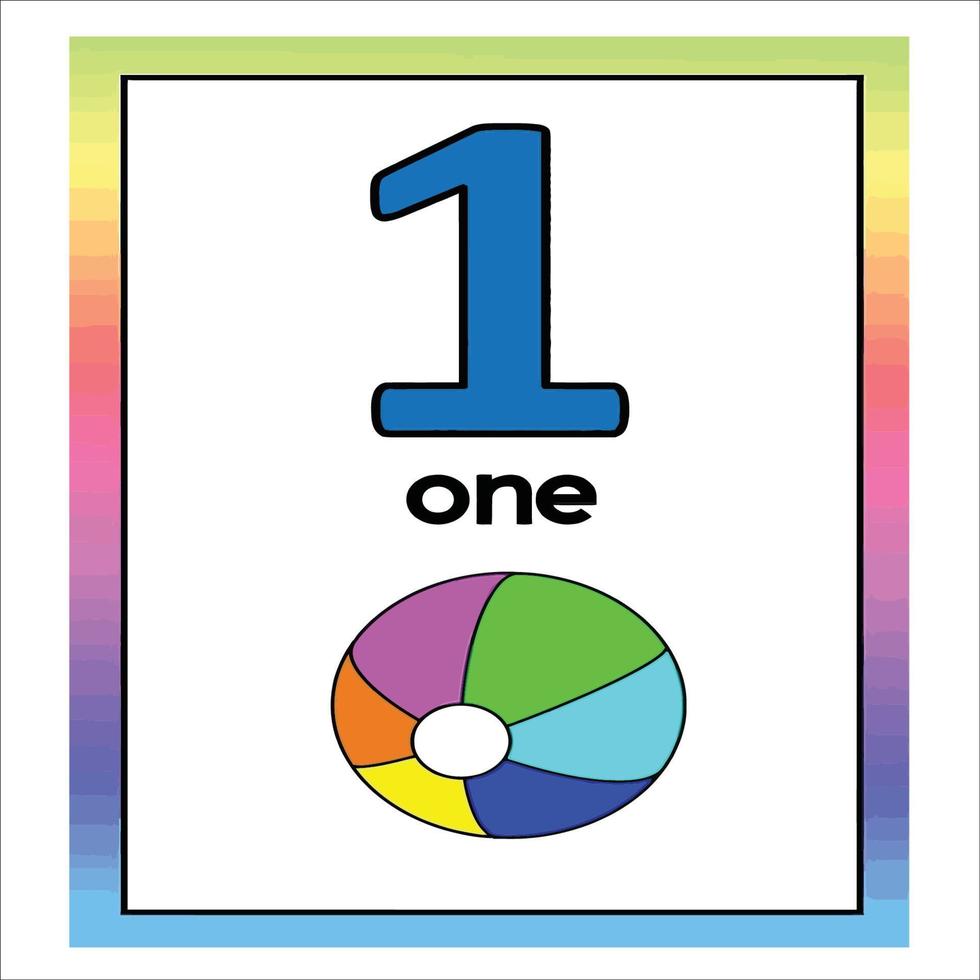 Coloring page - Numbers. Education and fun for children's. Baby first