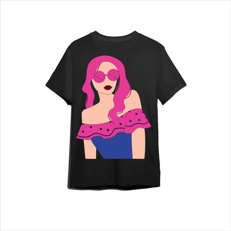 Ledis t-shirt with unique logo.stylish girls logo.fashionable t-shirt. vector