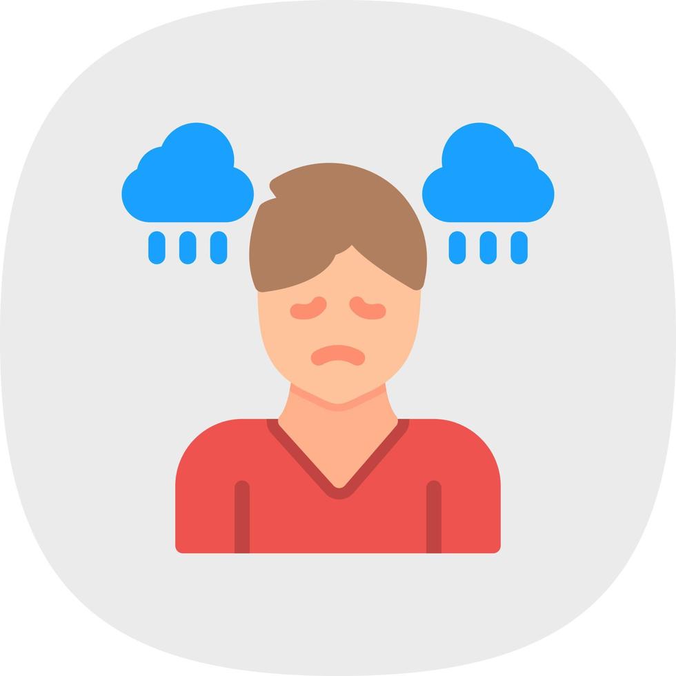 Depression Vector Icon Design