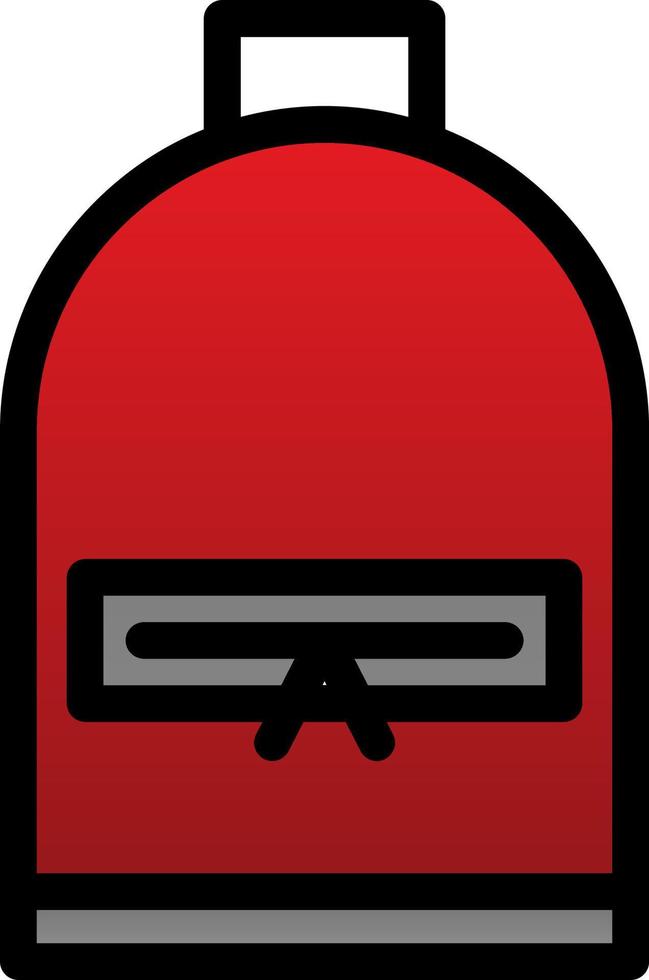 Backpack Vector Icon Design